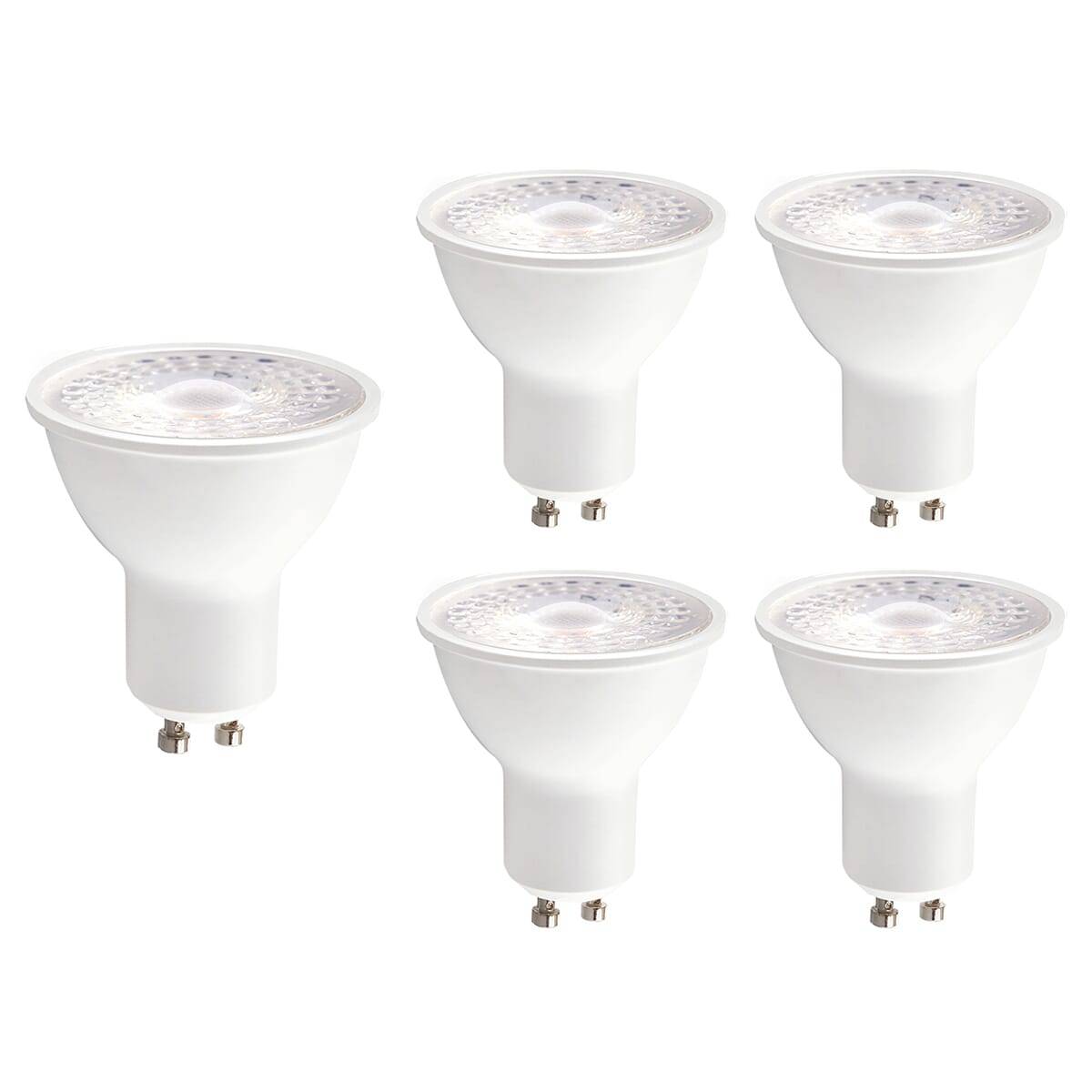 Kobi LED Spot PAR16 GU10 Helder - 5W 450lm 3000K - Warmwit - Vervangt 35W - 5 stuks-0