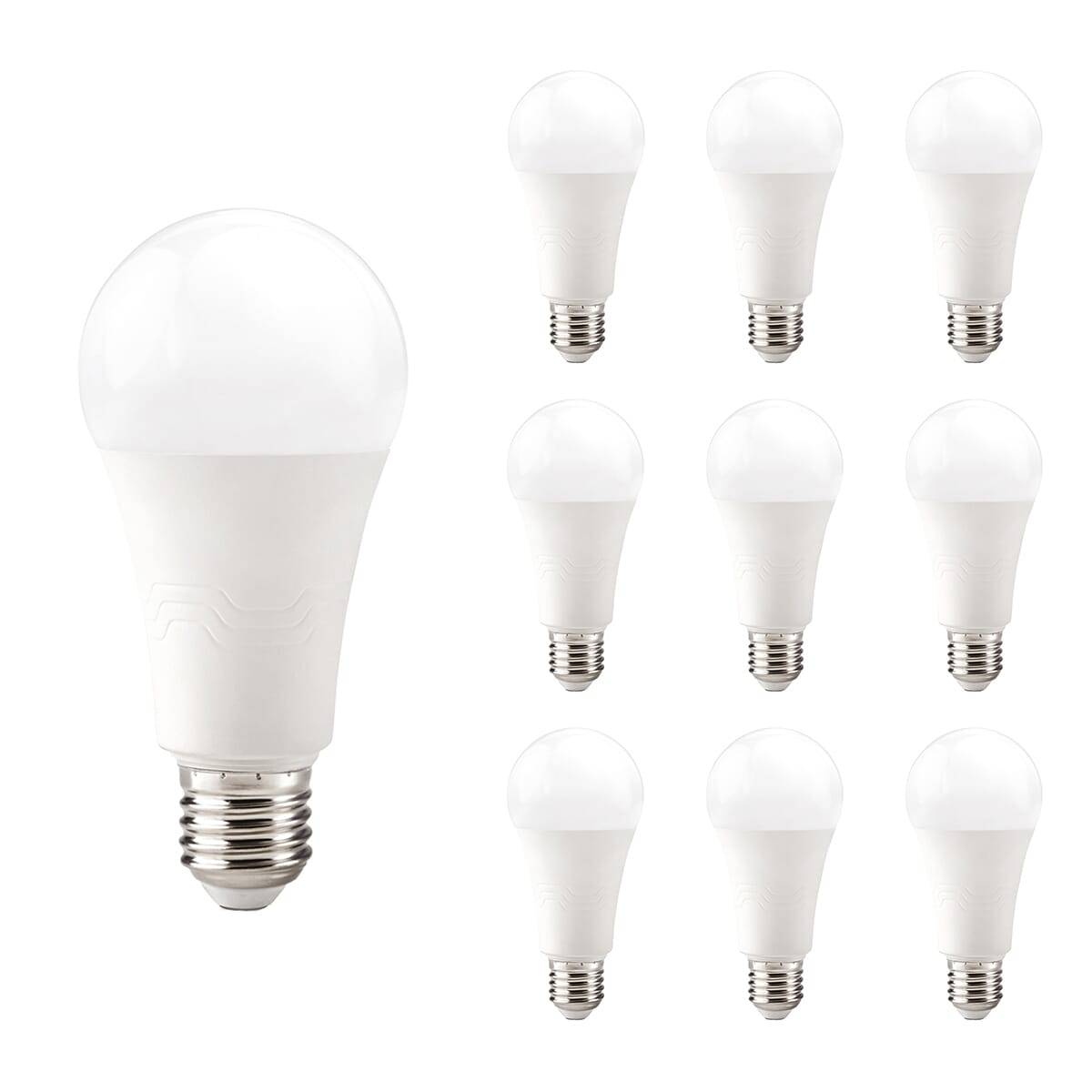 Kobi LED Kogellamp P45 E27 - 18W 2000lm 6000K - Koudwit - Vervangt 133W - 10 stuks-0