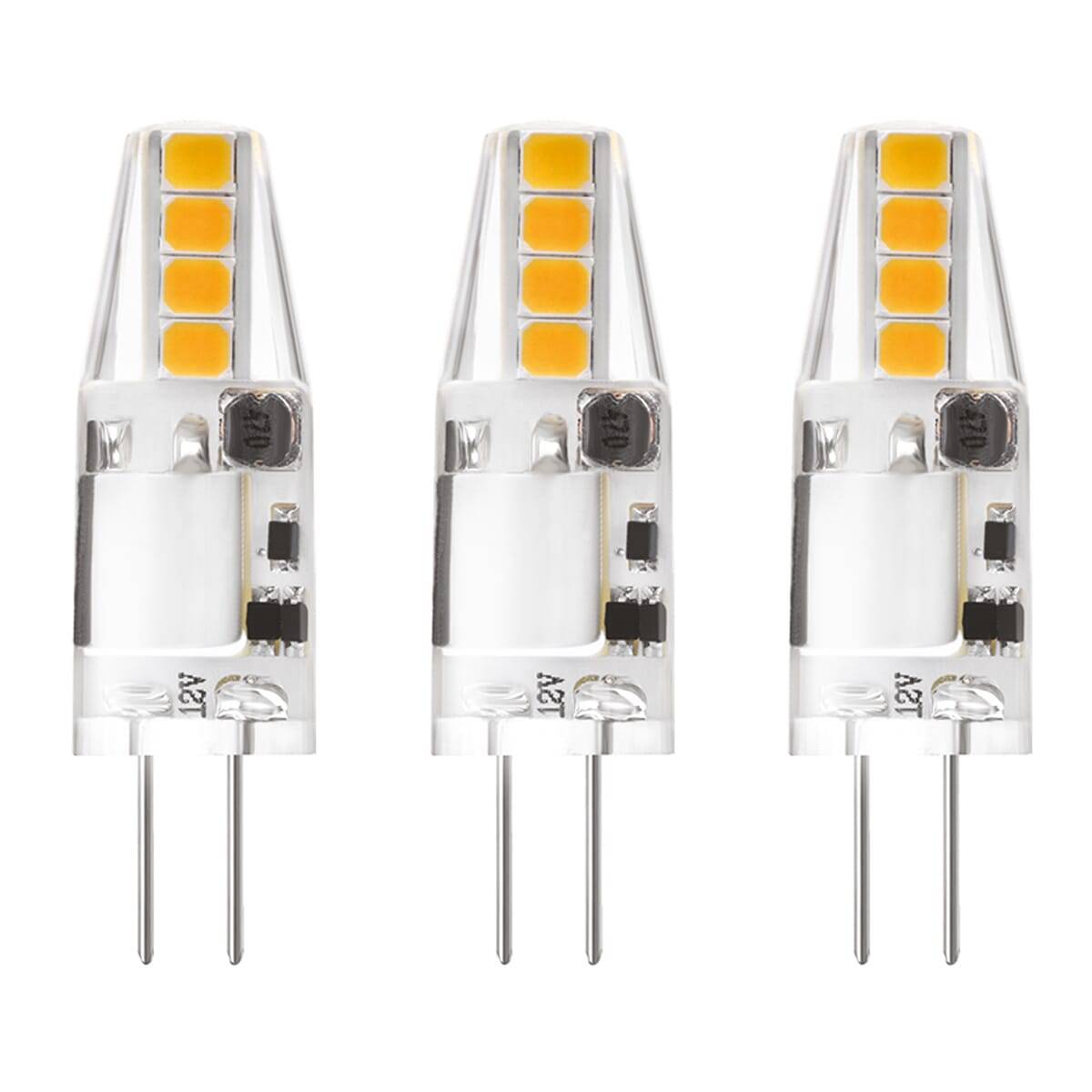 Kobi LED Insteeklamp G4 Helder - 1.5W 170lm 4000K - Neutraalwit - Vervangt 18W - 12V - 3 stuks-0