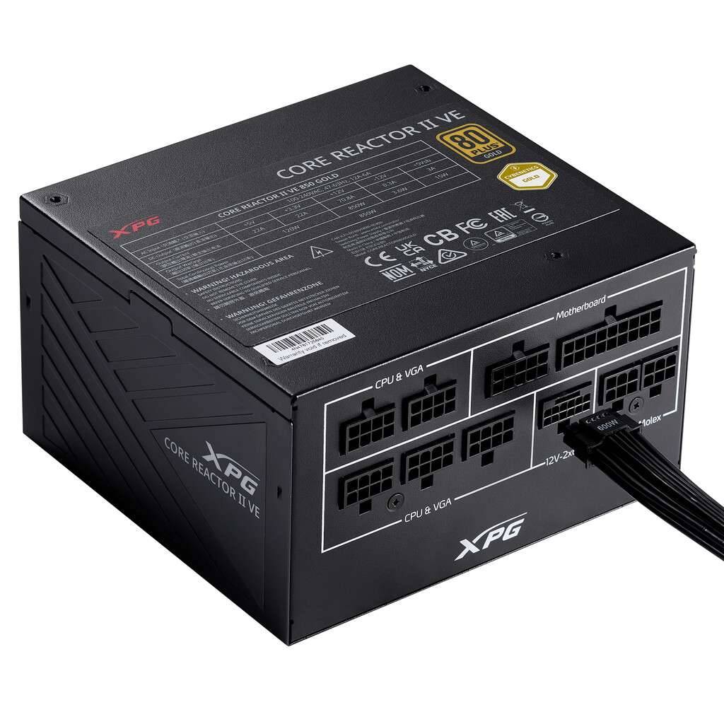 XPG COREREACTOR II VE 850W power supply unit 24-pin ATX ATX Zwart-0