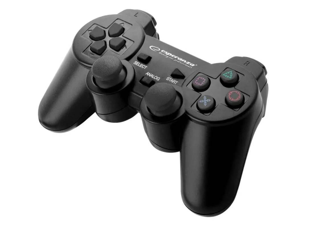 Esperanza EGG107K game controller Gamepad PC,Playstation 3 Analoog/digitaal USB 2.0 Zwart-0