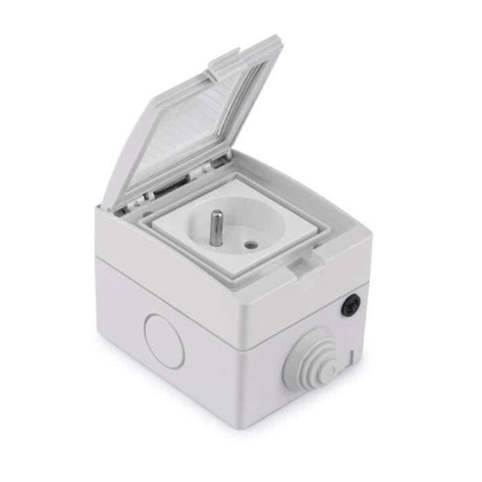 Buitenstopcontact - KONYKS - Pluviose FR - WiFi - Wit-1