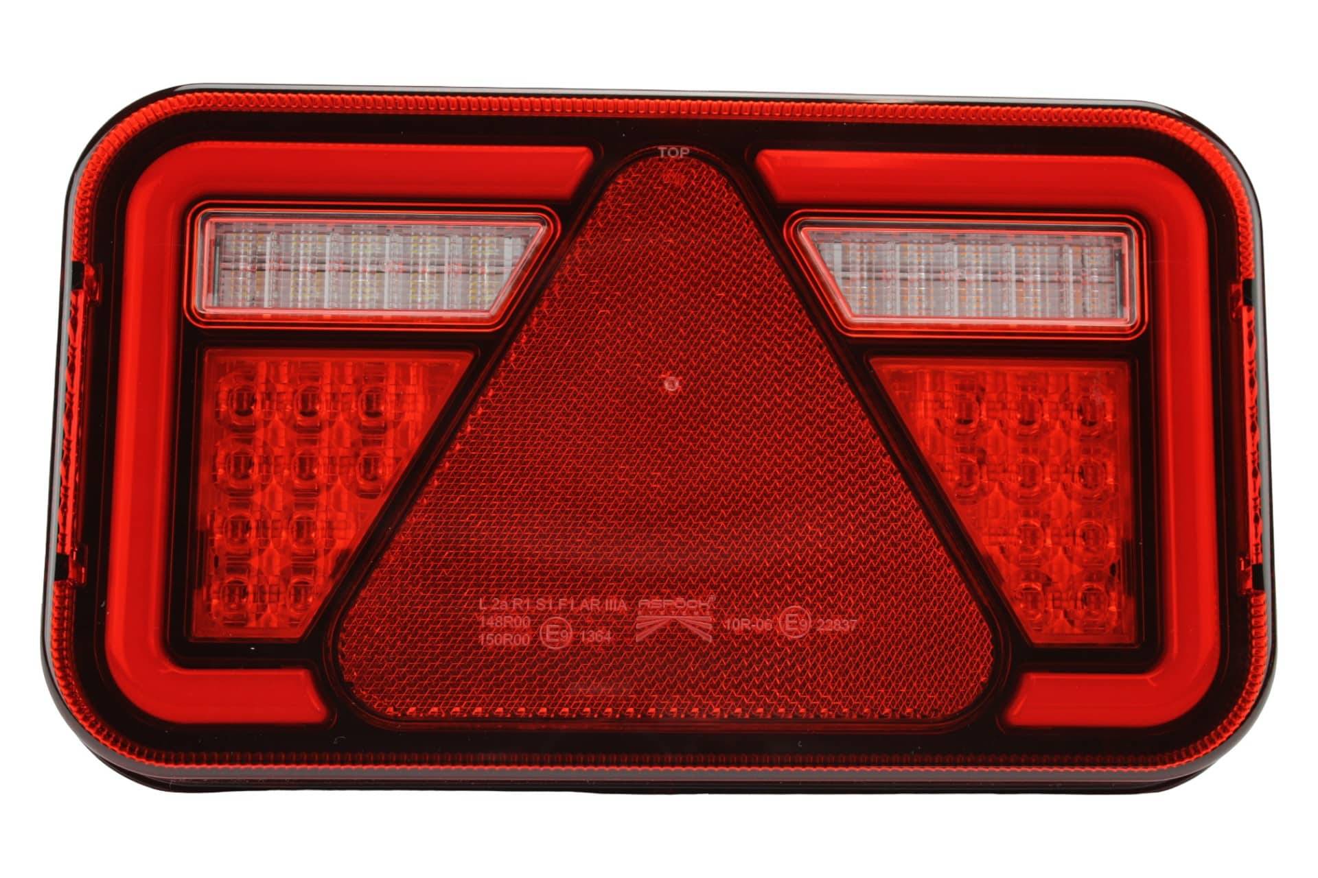 Aspöck Multiled 4 rechts 5 polig | Zonder kentekenverlichting | 34-8940-027-4