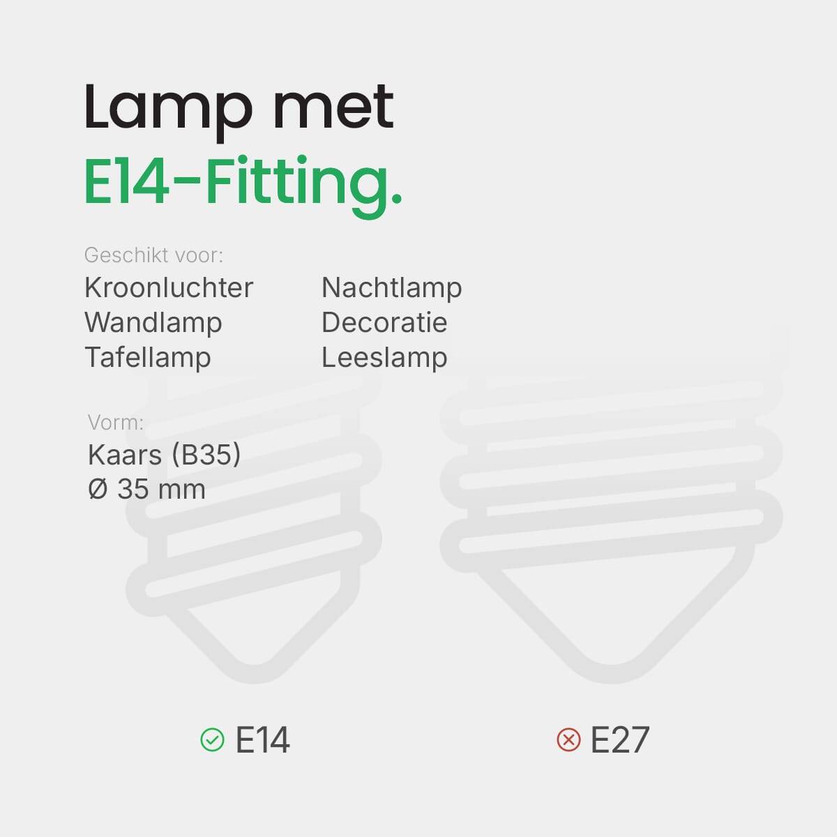 LED Line LED Kaarslamp C35 E14 Helder - 4W 480lm 2700K - Warmwit - Vervangt 35W-3