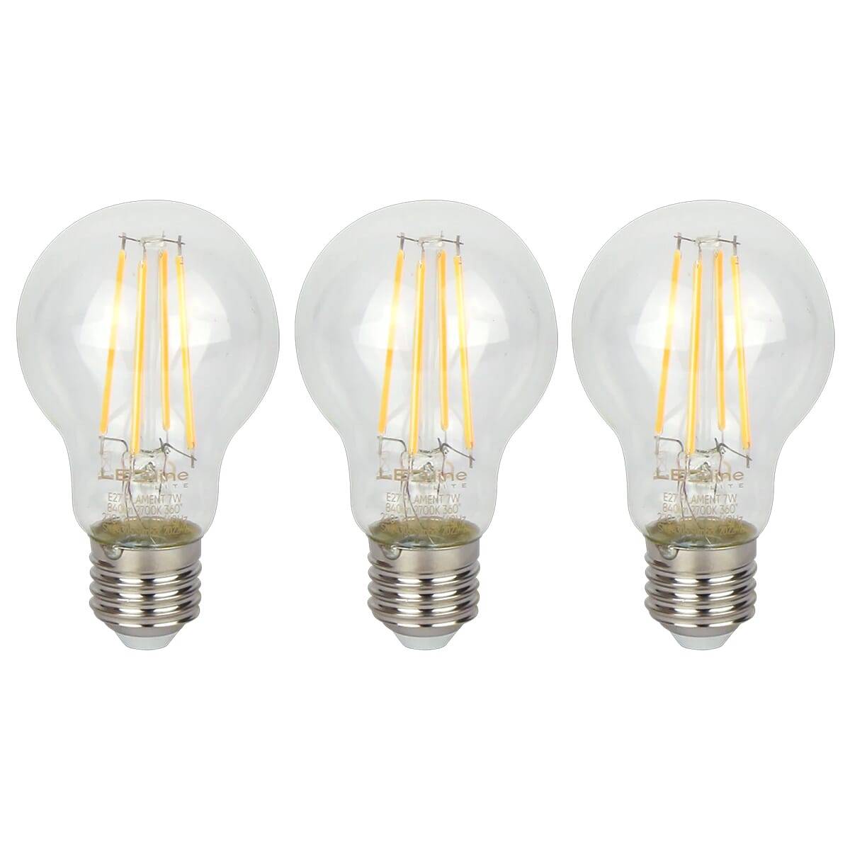 LED Line LED Peerlamp A60 E27 Helder - 7W 840lm 2700K - Extra Warmwit - Vervangt 53W - 3 stuks-0