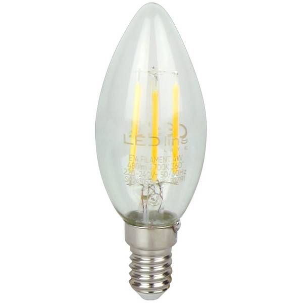 LED Line LED Kaarslamp C35 E14 Helder - 4W 480lm 2700K - Warmwit - Vervangt 35W