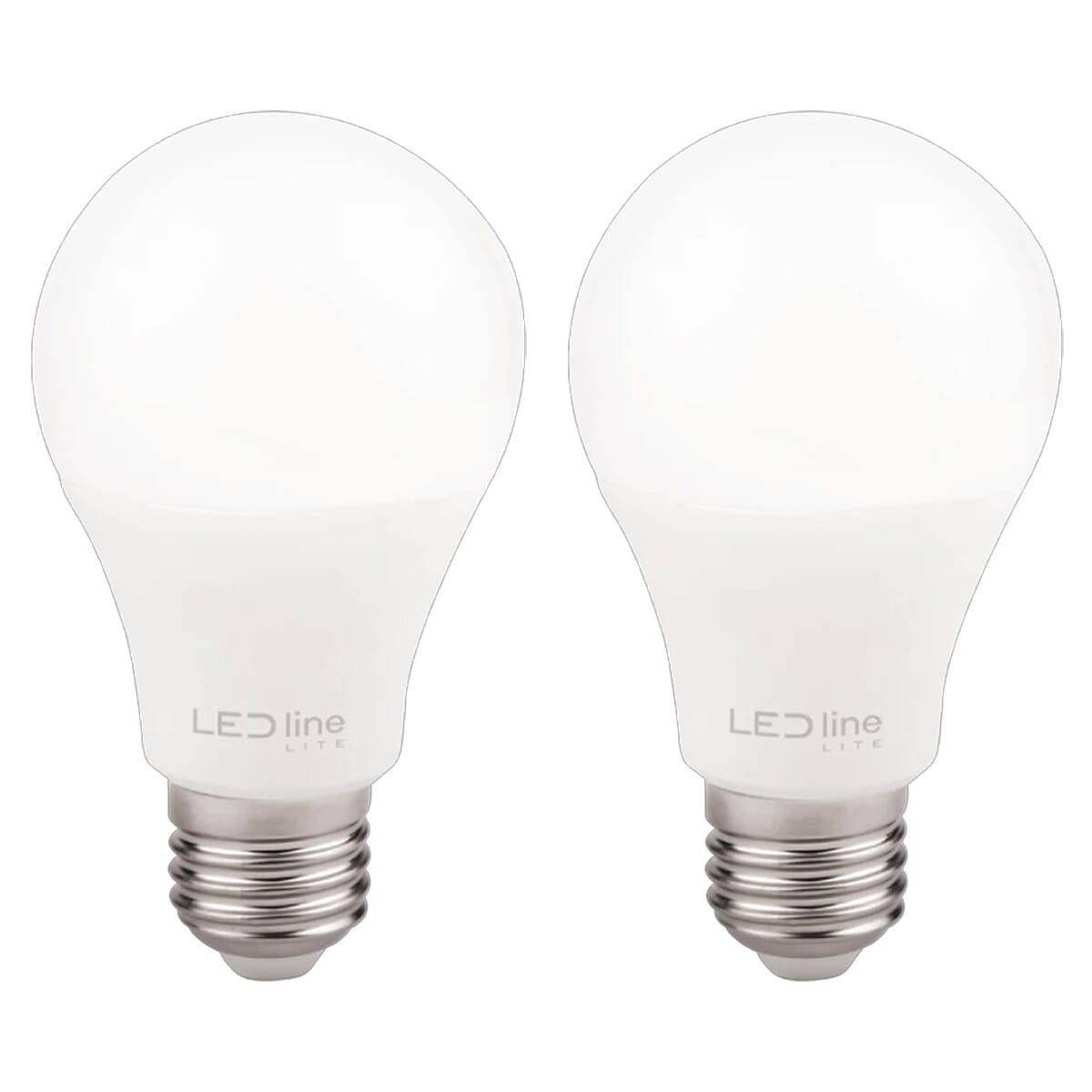 LED Line LED Peerlamp A60 E27 Mat - 12W 1212lm 4000K - Neutraalwit - Vervangt 100W - 2 stuks-0