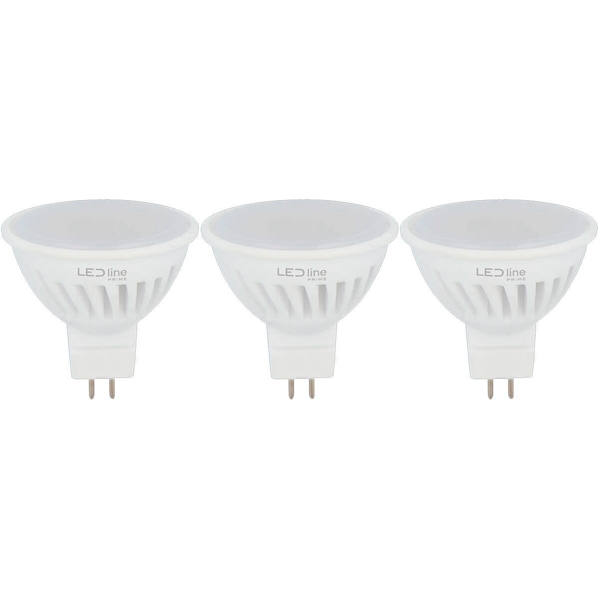 LED Line LED Spot MR16 GU5.3 Mat - 5W 600lm 2700K - Extra Warmwit - Vervangt 45W - 12V - 3 stuks-0