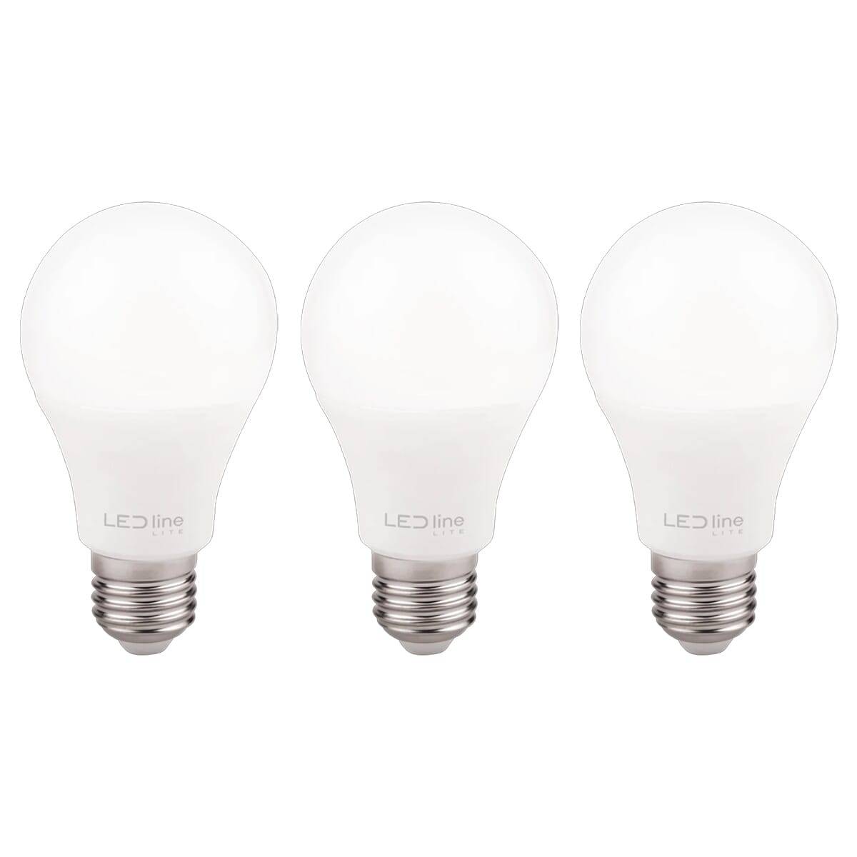 LED Line LED Peerlamp A60 E27 Mat - 10W 940lm 4000K - Neutraalwit - Vervangt 60W - 3 stuks-0