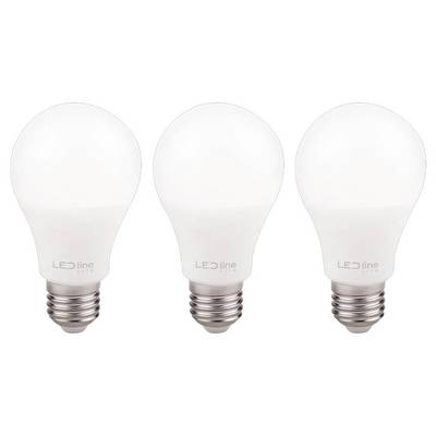 LED Line LED Peerlamp A60 E27 Mat - 10W 940lm 4000K - Neutraalwit - Vervangt 60W - 3 stuks-0