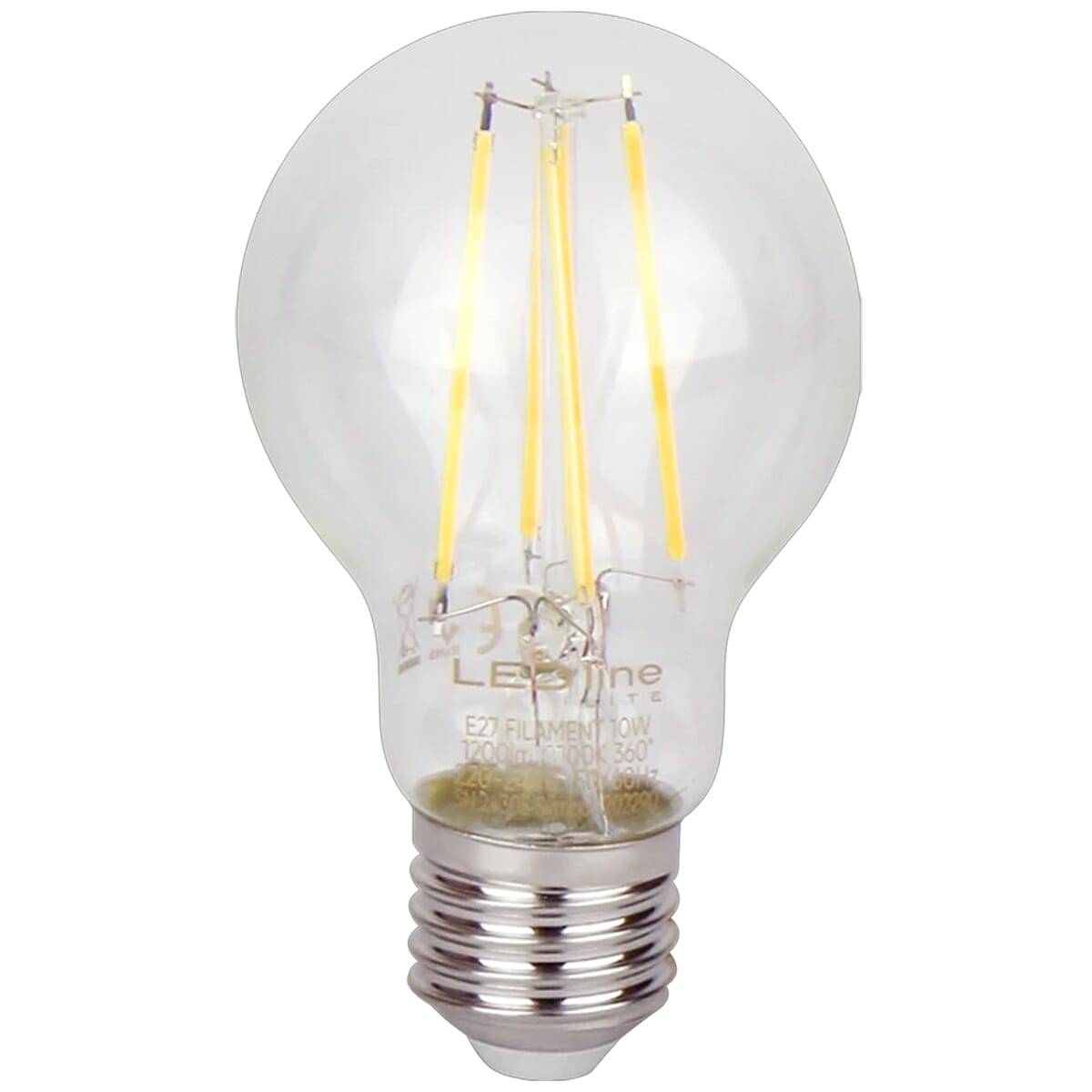 LED Line LED Peerlamp A60 E27 Helder - 10W 1200lm 2700K - Extra Warmwit - Vervangt 60W