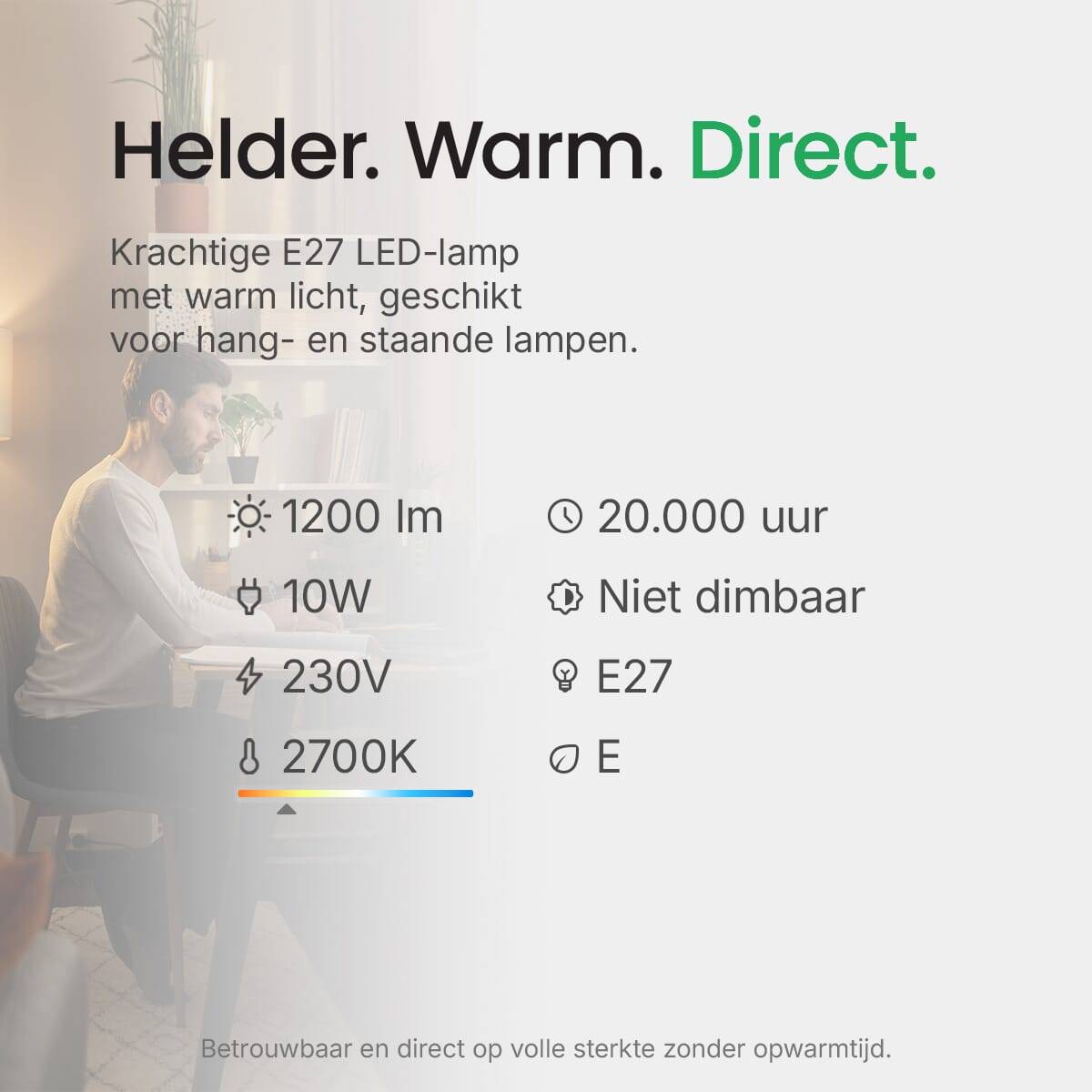 LED Line LED Peerlamp A60 E27 Helder - 10W 1200lm 2700K - Extra Warmwit - Vervangt 60W - 2 stuks-3