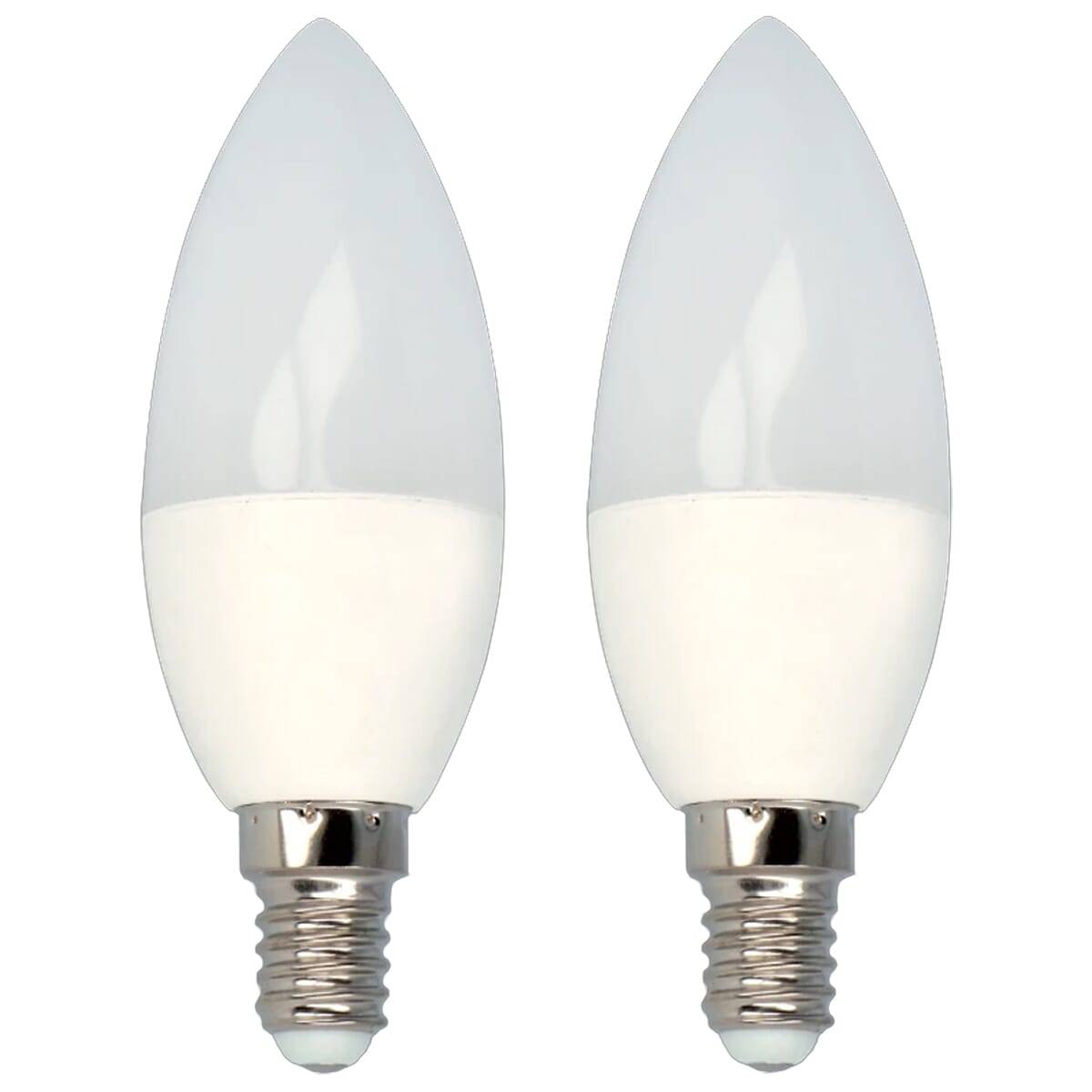 LED Line LED Kaarslamp C35 E14 Mat - 6W 522lm 4000K - Neutraalwit - Vervangt 60W - 2 stuks-0