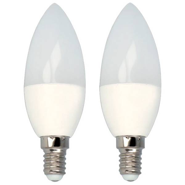 LED Line LED Kaarslamp C35 E14 Mat - 6W 522lm 4000K - Neutraalwit - Vervangt 60W - 2 stuks
