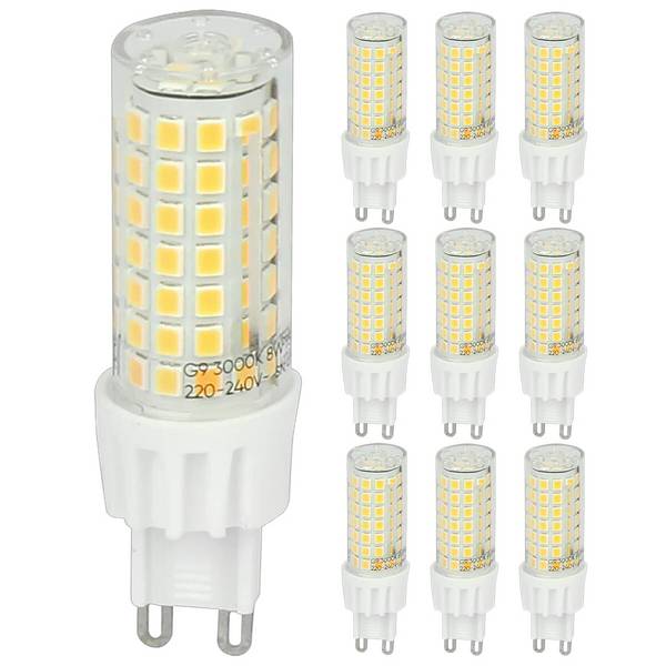 LED Line LED Insteeklamp G9 Helder - 8W 750lm 3000K - Warmwit - Vervangt 70W - 10 stuks