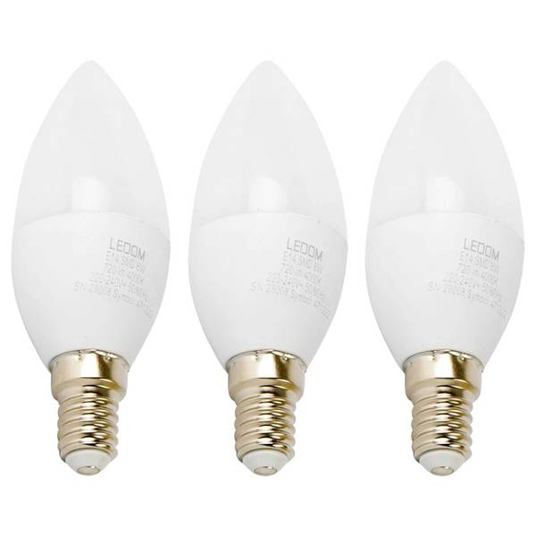 LED Line LED Kaarslamp C35 E14 Mat - 8W 720lm 4000K - Neutraalwit - Vervangt 80W - 3 stuks