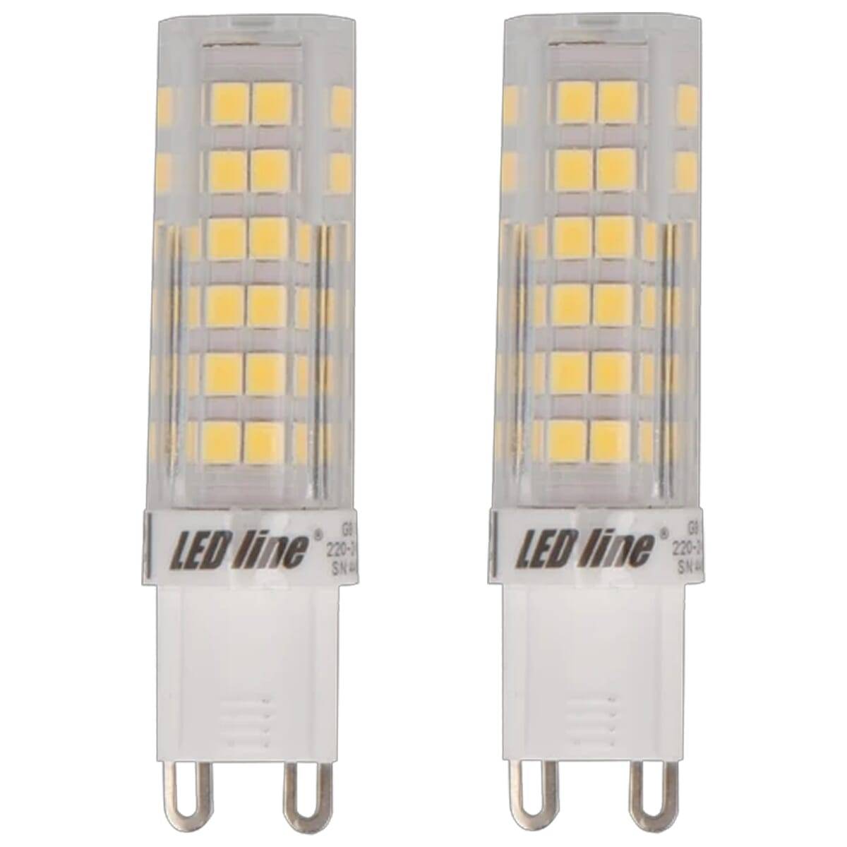 LED Line LED Insteeklamp G9 Helder - 6W 550lm 6000K - Koudwit - Vervangt 60W - 2 stuks-0
