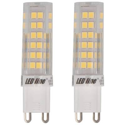 LED Line LED Insteeklamp G9 Helder - 6W 550lm 6000K - Koudwit - Vervangt 60W - 2 stuks-0