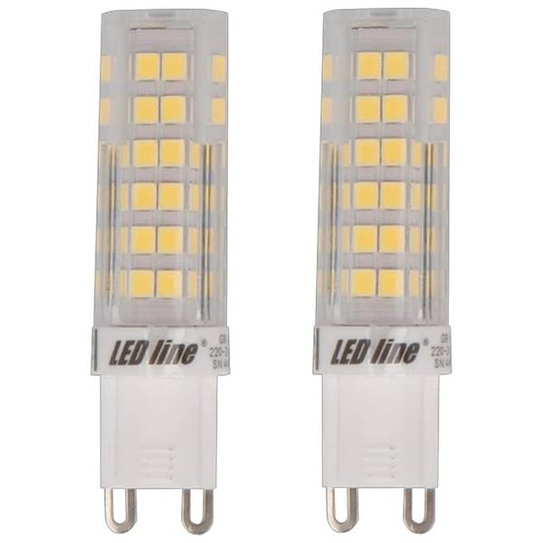 LED Line LED Insteeklamp G9 Helder - 6W 550lm 6000K - Koudwit - Vervangt 60W - 2 stuks