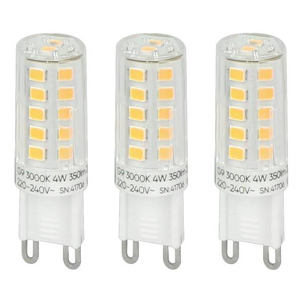 LED Line LED Insteeklamp G9 Helder - 4W 350lm 3000K - Warmwit - Vervangt 35W - 3 stuks