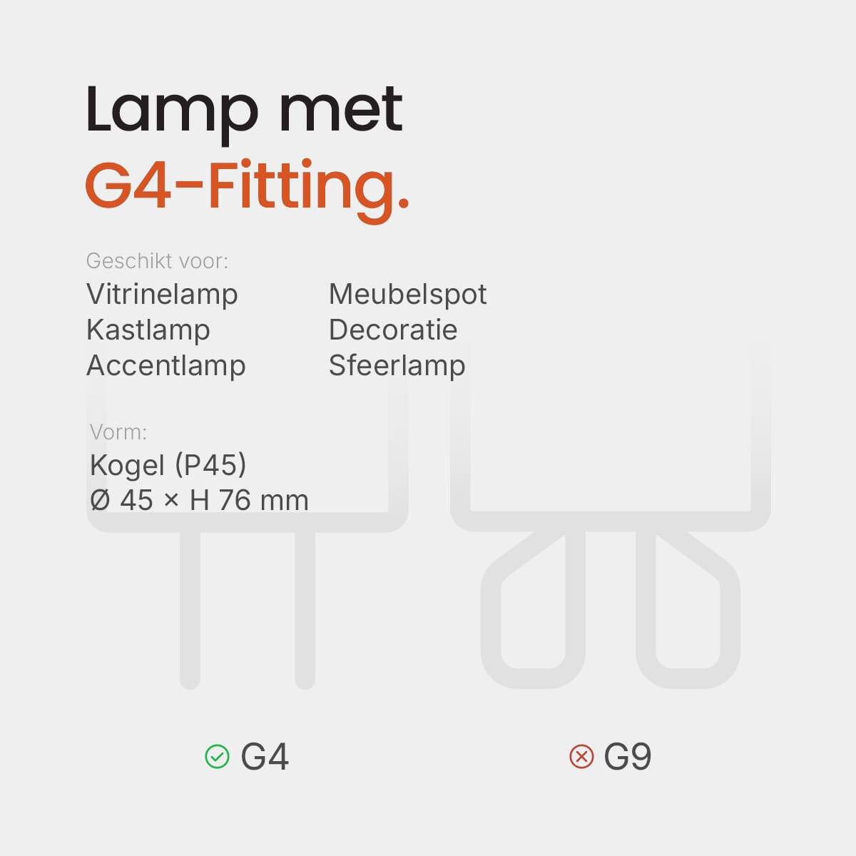 Vito Lighting LED Insteeklamp G4 Helder - 6W 726lm 2700K - Extra Warmwit - Vervangt 50W-4
