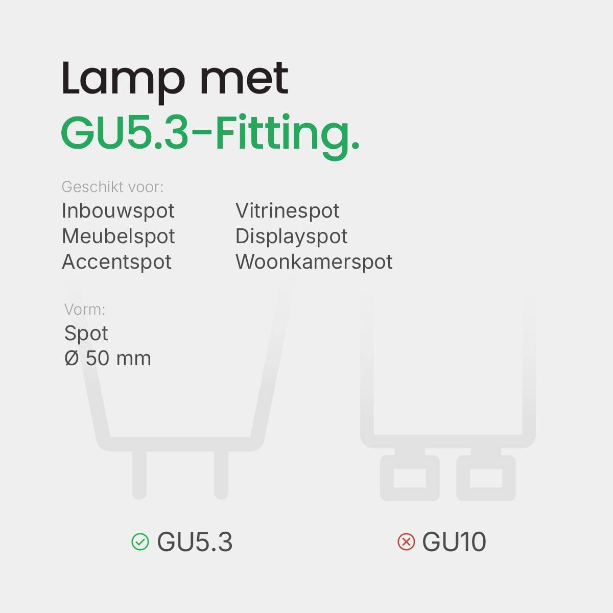 LED Line LED Spot MR16 GU5.3 Helder - 3W 240lm 2700K - Extra Warmwit - Vervangt 27W - 12V - 3 stuks-3