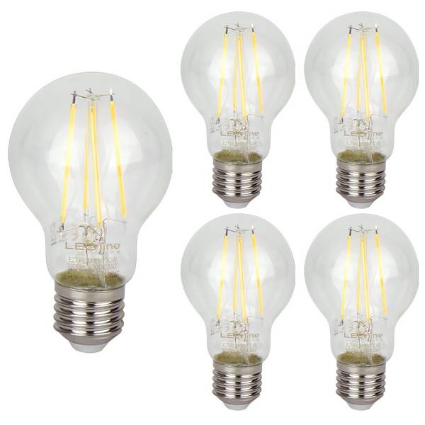 LED Line LED Peerlamp A60 E27 Helder - 10W 1200lm 4000K - Neutraalwit - Vervangt 60W - 5 stuks