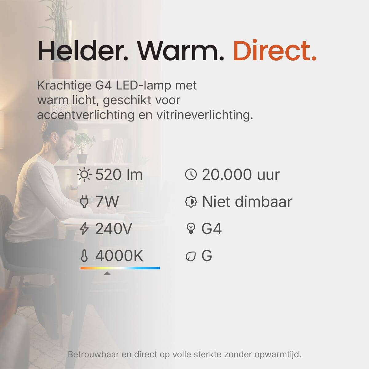 Vito Lighting LED Insteeklamp G4 Mat - 7W 520lm 4000K - Neutraalwit - Vervangt 45W - 10 stuks-3