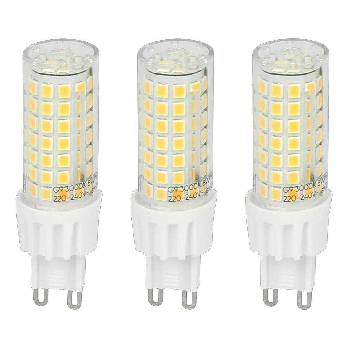 LED Line LED Insteeklamp G9 Helder - 8W 750lm 3000K - Warmwit - Vervangt 70W - 3 stuks-0