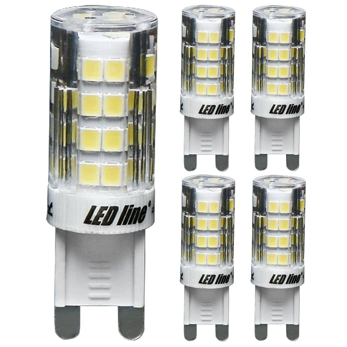 LED Line LED Insteeklamp G9 Helder - 4W 350lm 6000K - Koudwit - Vervangt 35W - 5 stuks-0