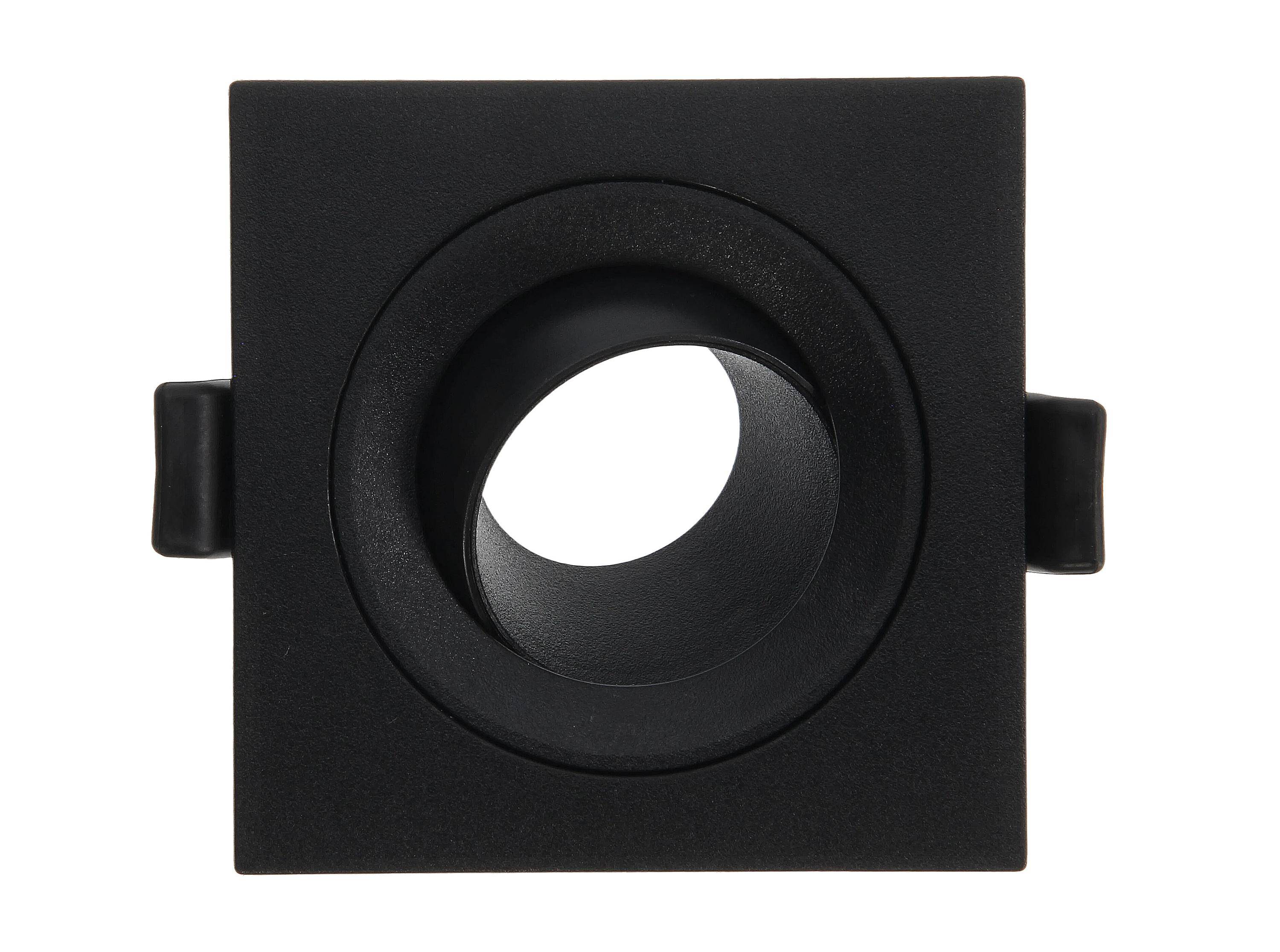 VITO Riko-SR - Vierkante Verstelbare Inbouwspot GU10 fitting - 75mm - Zwart - Draaibare Plafondspot-2