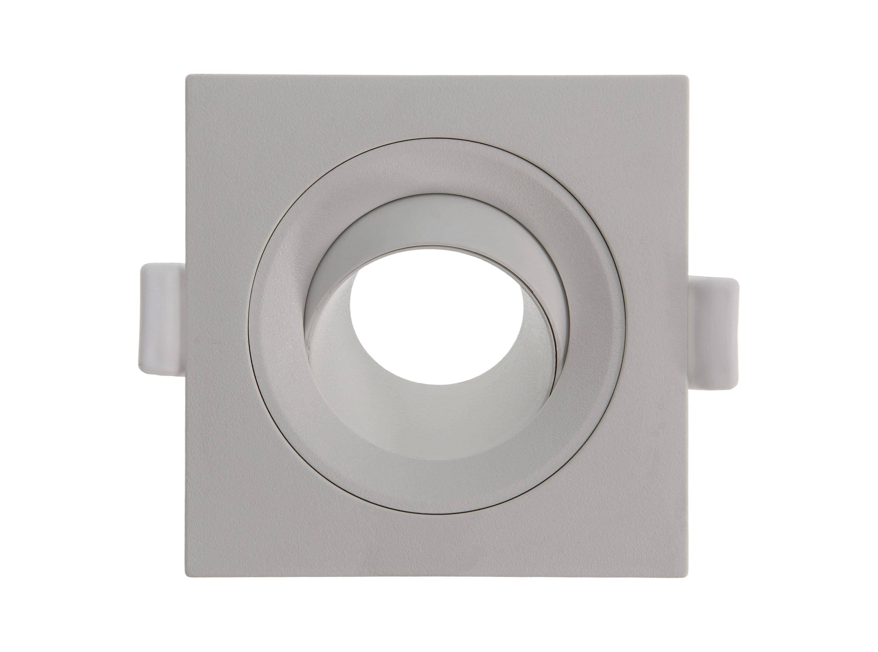 VITO Riko-SR - Vierkante Verstelbare Inbouwspot GU10 fitting - 75mm - Wit - Plafondspot met draaibare lamp-2