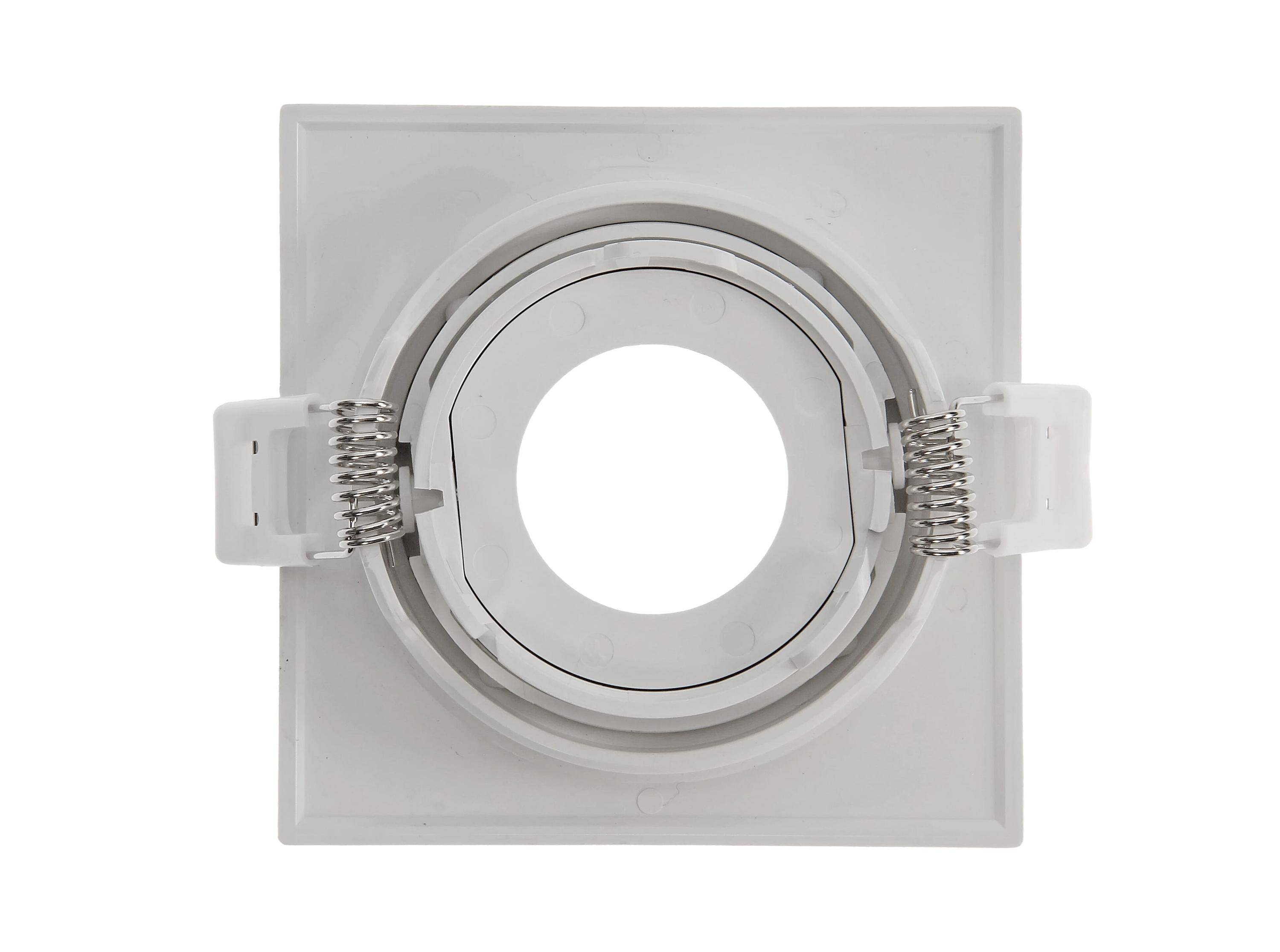 VITO Riko-SR - Vierkante Verstelbare Inbouwspot GU10 fitting - 75mm - Wit - Plafondspot met draaibare lamp-3