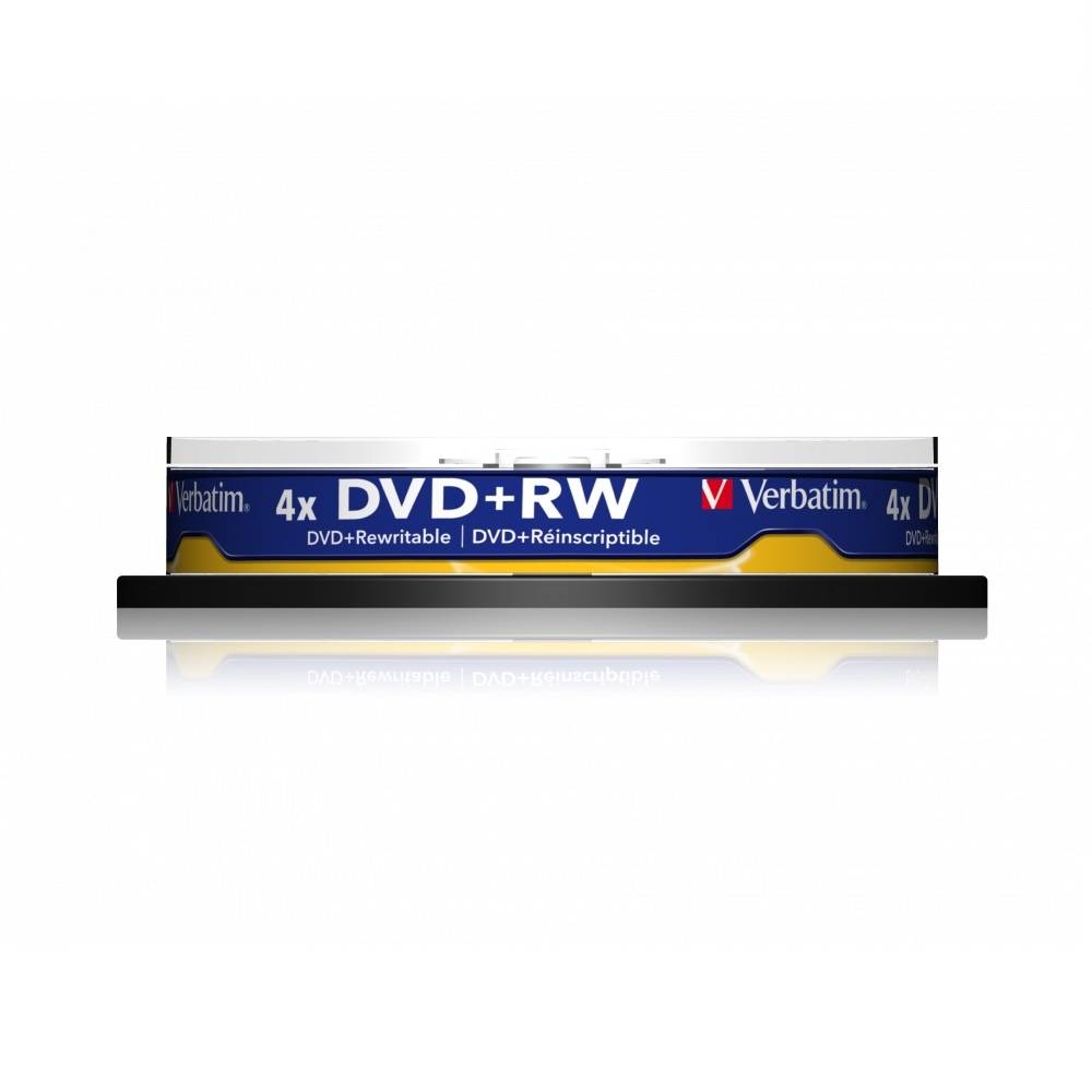Verbatim DVD+RW discs op spindel - 4-speed - 4,7 GB / 10 stuks-0