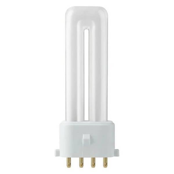 PL-S 5W 4-Pins 2G7 - 827 Extra Warm Wit Licht (2700K) - 24.5x85mm - 2G7 Spaarlamp 5 Watt
