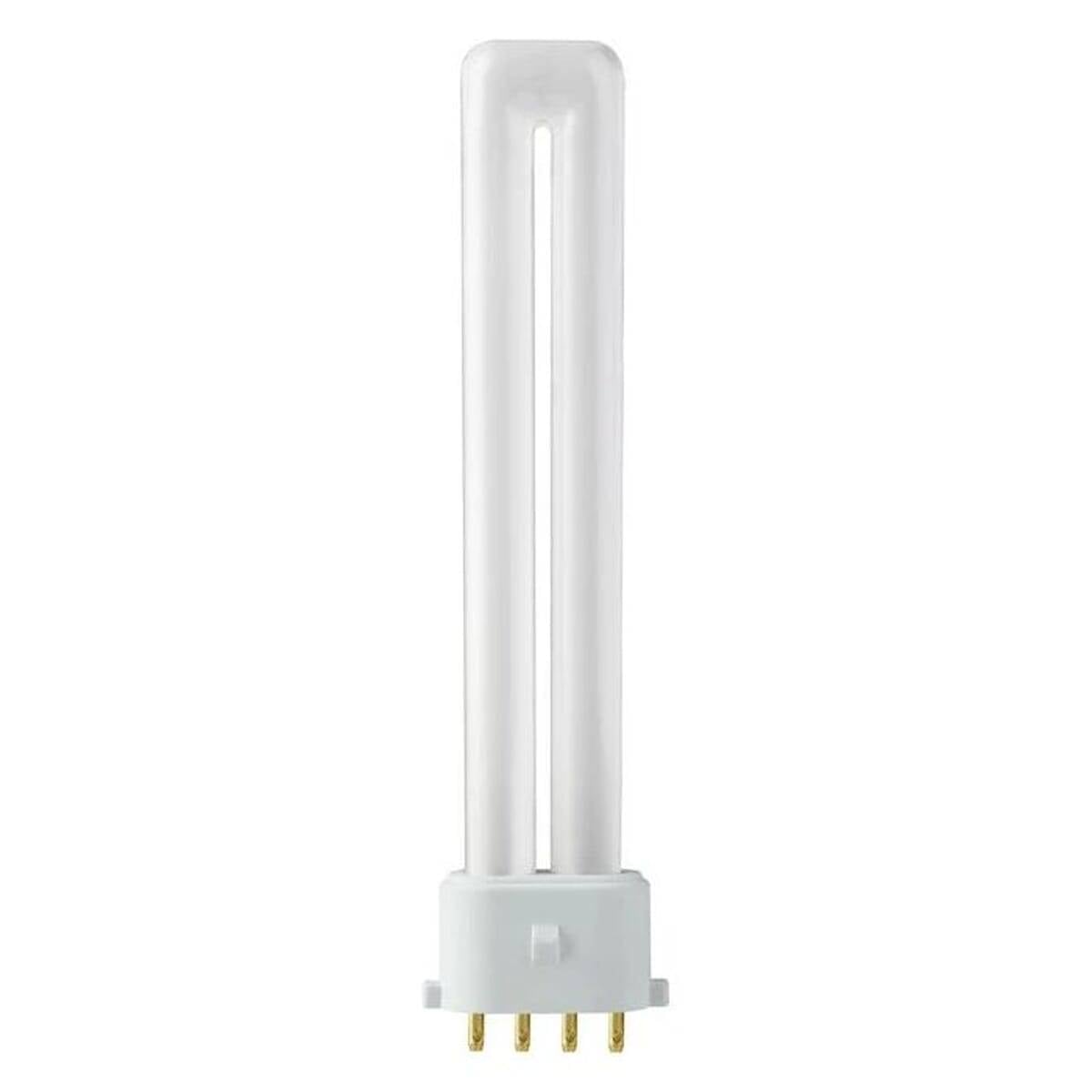 PL-S 9W 4-Pins 2G7 - 827 Extra Warm Wit Licht (2700K) - 24.5x143.5mm - 2G7 Spaarlamp 9 Watt-0