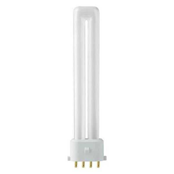 PL-S 9W 4-Pins 2G7 - 827 Extra Warm Wit Licht (2700K) - 24.5x143.5mm - 2G7 Spaarlamp 9 Watt