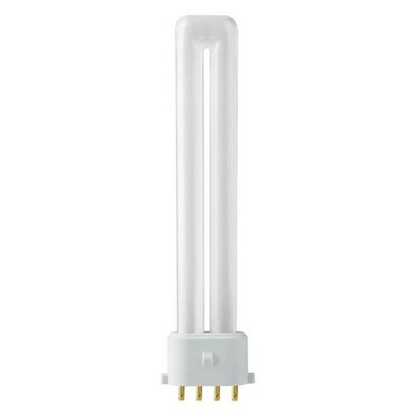 PL-S 9W 4-Pins 2G7 - 830 Warm Wit Licht (3000K) - 24.5x143.5mm - 2G7 Spaarlamp 9 Watt
