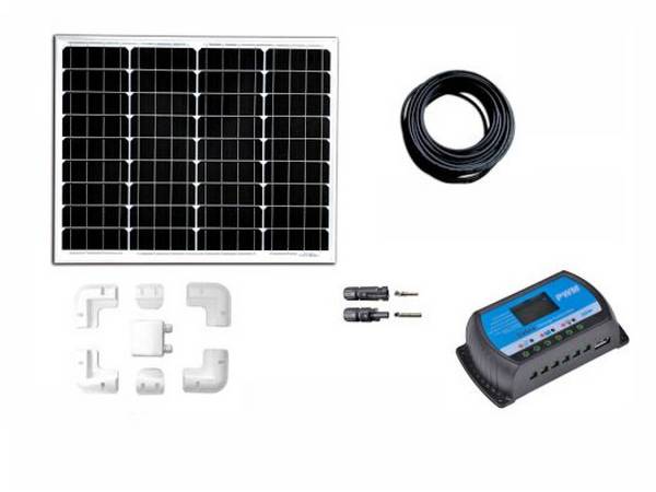 Solarset 50 watt 10ah Pwm zonder accu