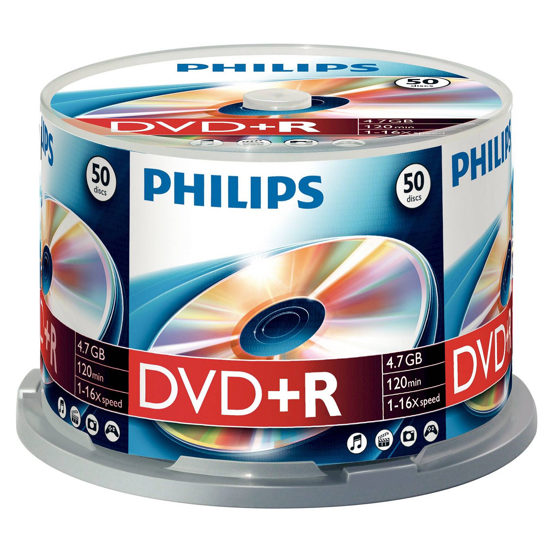 1x50 Philips DVD+R 4,7GB 16x SP-0