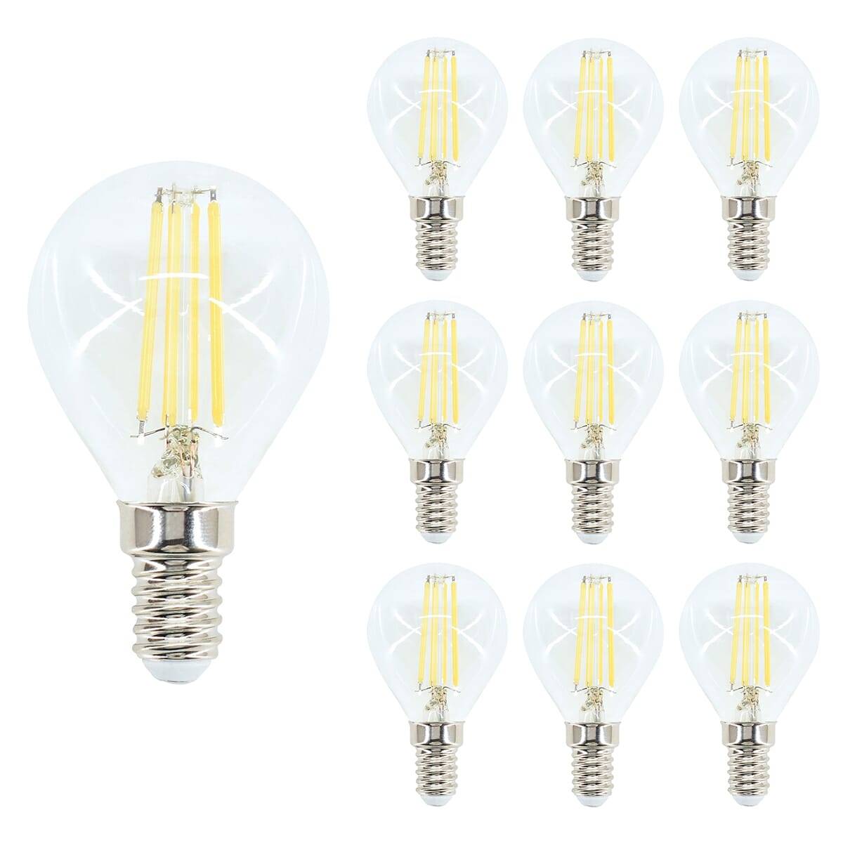 Bemko LED Kogellamp P45 E14 Helder - 6W 1055lm 2700K - Extra Warmwit - Vervangt 60W - 10 stuks-0