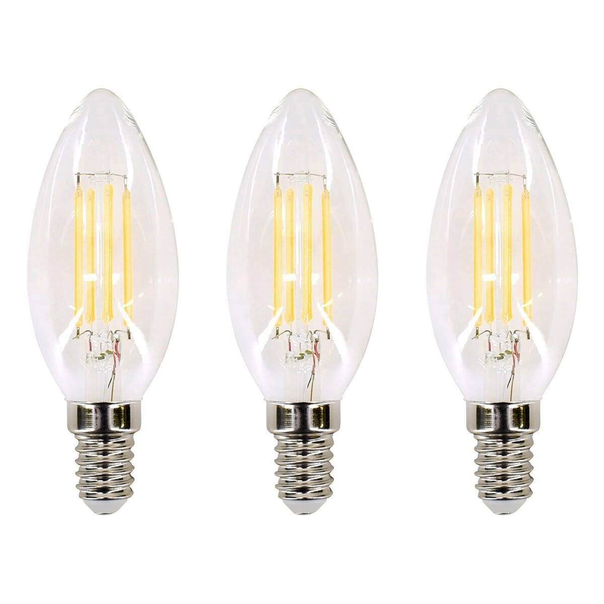 Bemko LED Kaarslamp C35 E14 Mat - 6W 760lm 2700K - Extra Warmwit - Vervangt 60W - 3 stuks-0