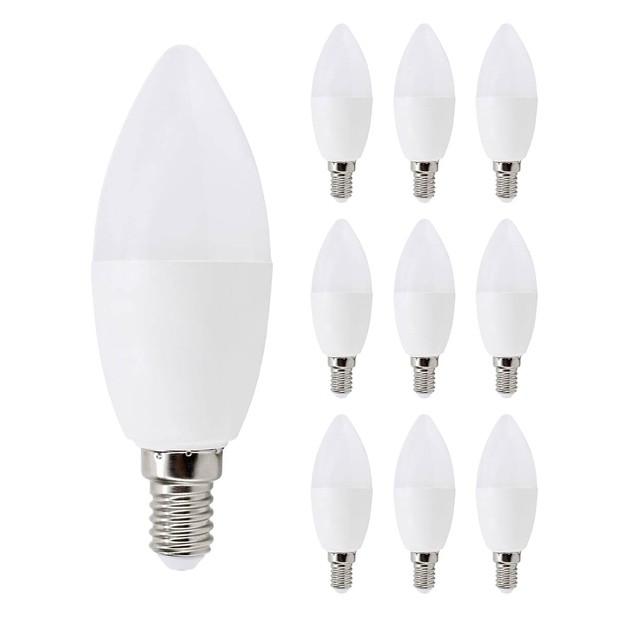 Bemko LED Kaarslamp C35 E14 Mat - 7.5W 507lm 3000K - Warmwit - Vervangt 75W - 10 stuks-0