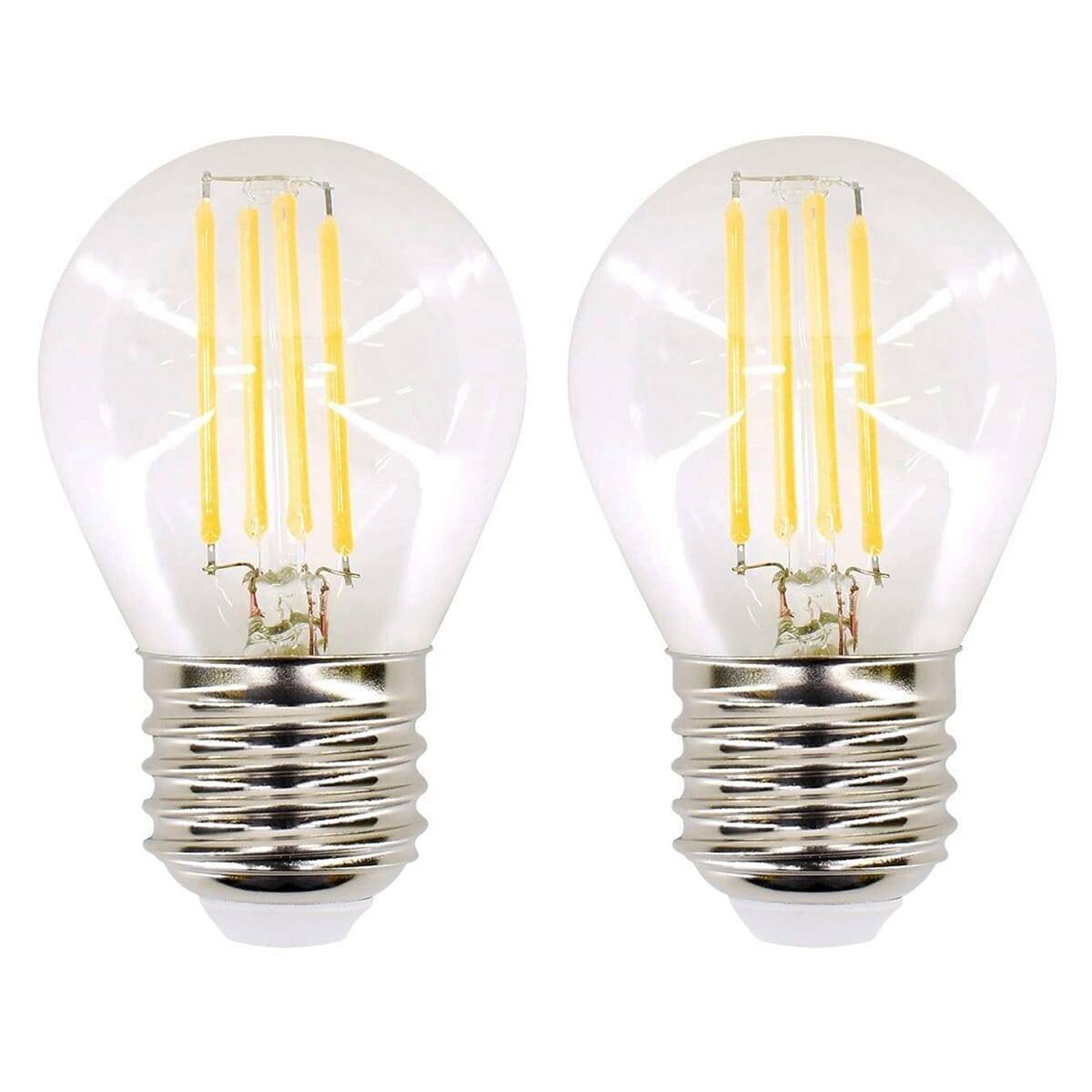 Bemko LED Kogellamp P45 E27 Helder - 4W 750lm 2700K - Extra Warmwit - Vervangt 35W - 2 stuks-0