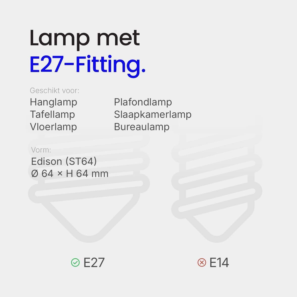 Asalite LED Filamentlamp Edison ST64 E27 Amber - 7W 806lm 4000K - Neutraalwit - Vervangt 60W - 10 stuks-4