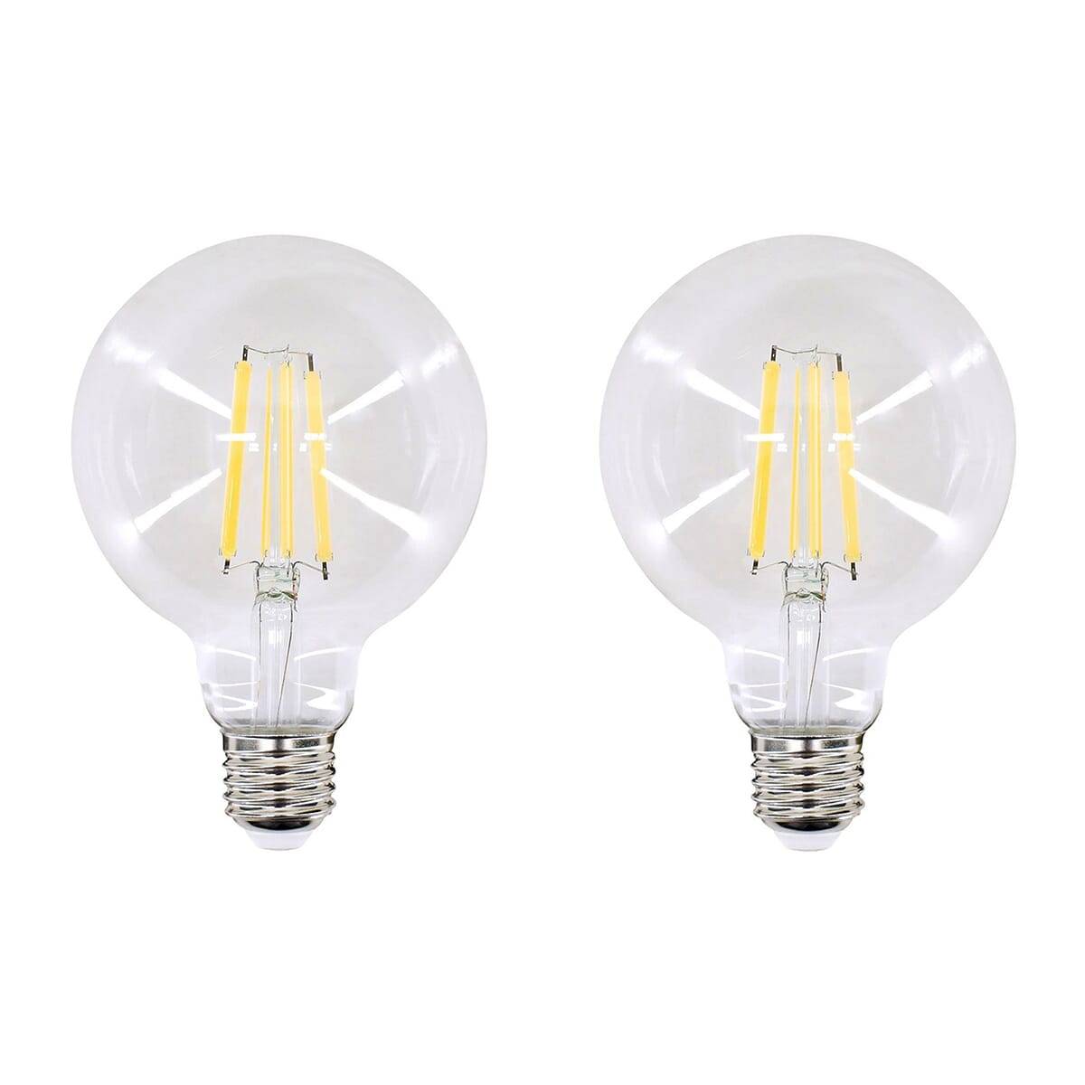 Bemko LED Globelamp G80 E27 Helder - 11W 1600lm 4000K - Neutraalwit - Vervangt 100W - 2 stuks-0