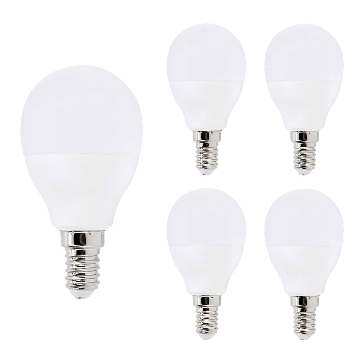 Bemko LED Kogellamp P45 E14 Mat - 7.5W 900lm 6500K - Koudwit - Vervangt 75W - 5 stuks-0