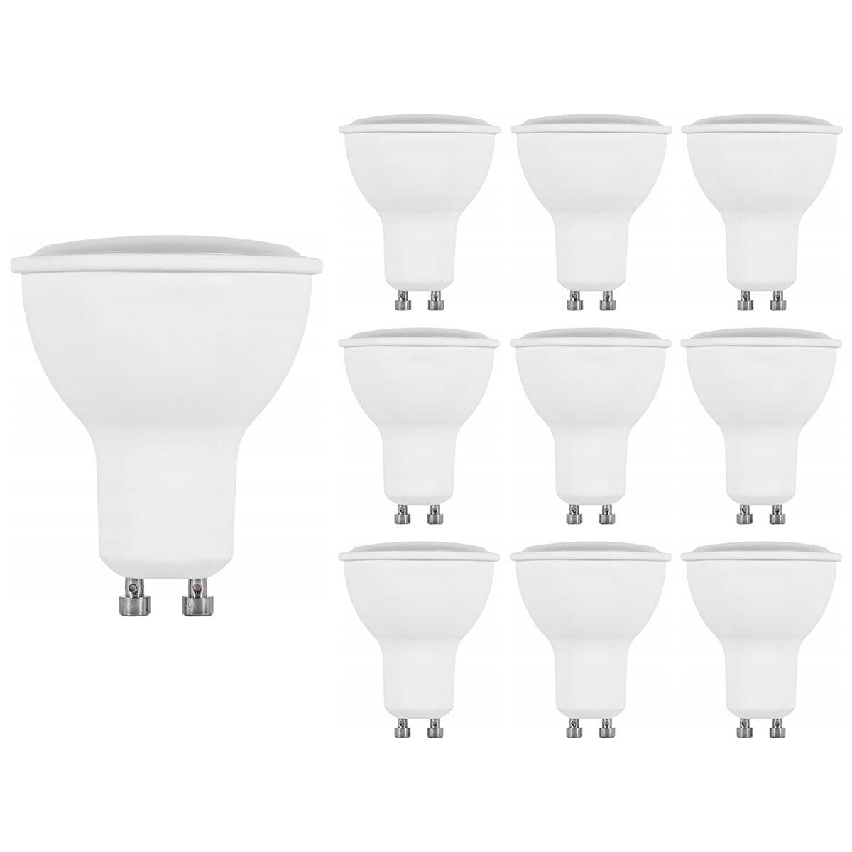 Bemko LED Spot PAR16 GU10 Mat - 8W 507lm 3000K - Warmwit - Vervangt 70W - 10 stuks-0