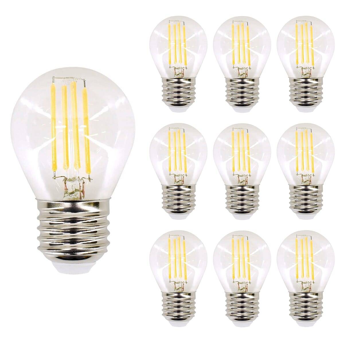 Bemko LED Kogellamp P45 E27 Helder - 6W 760lm 2700K - Extra Warmwit - Vervangt 60W - 10 stuks-0