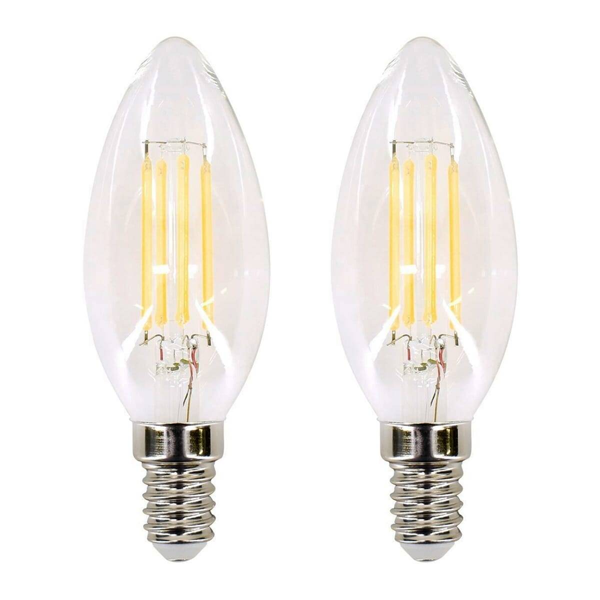 Bemko LED Kaarslamp C35 E14 Helder - 6W 760lm 4000K - Neutraalwit - Vervangt 60W - 2 stuks-0